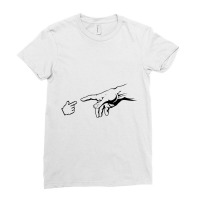 Creation Of The Networking Ladies Fitted T-shirt | Artistshot