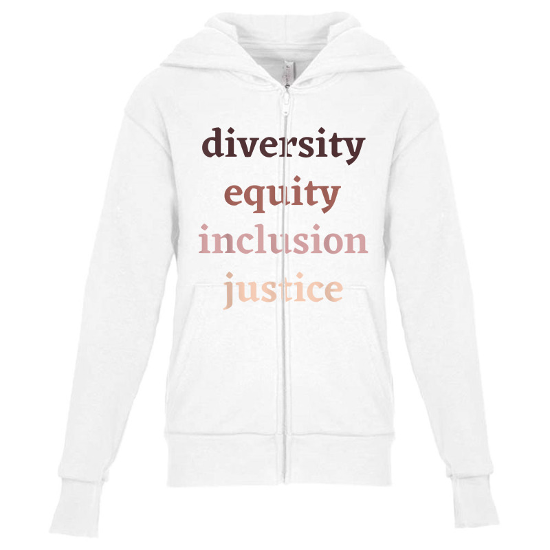 Diversity Equity Inclusion Justice Political Protest Rally Youth Zipper Hoodie by retrastar | Artistshot