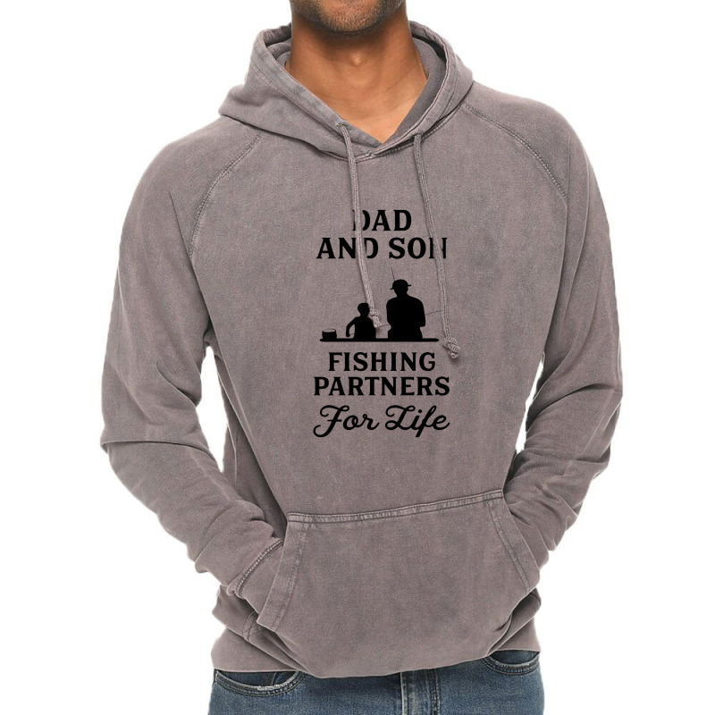 Dad And Son Fishing Partners For Life Vintage Hoodie | Artistshot