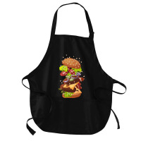 Exploding Cheeseburger Medium-length Apron | Artistshot