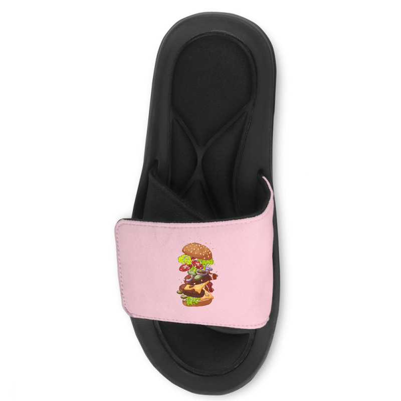 Exploding Cheeseburger Slide Sandal | Artistshot