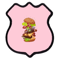 Exploding Cheeseburger Shield Patch | Artistshot