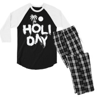 Holiday Vacation Leisure Family Travel T Shirt Men's 3/4 Sleeve Pajama Set | Artistshot