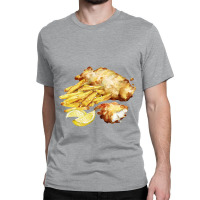 Fish And Chips With Sea Salt And Lemon Classic T-shirt | Artistshot