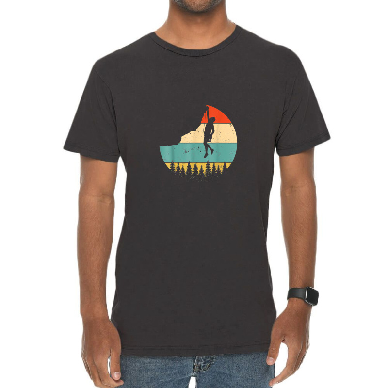 Rock Climbing Mountain Climber Rock Climbing Climber Mountain Boulderi Vintage T-shirt | Artistshot