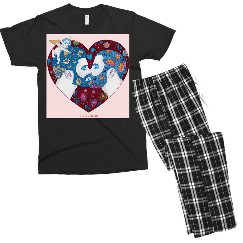 Be My Valentine Men's T-shirt Pajama Set | Artistshot