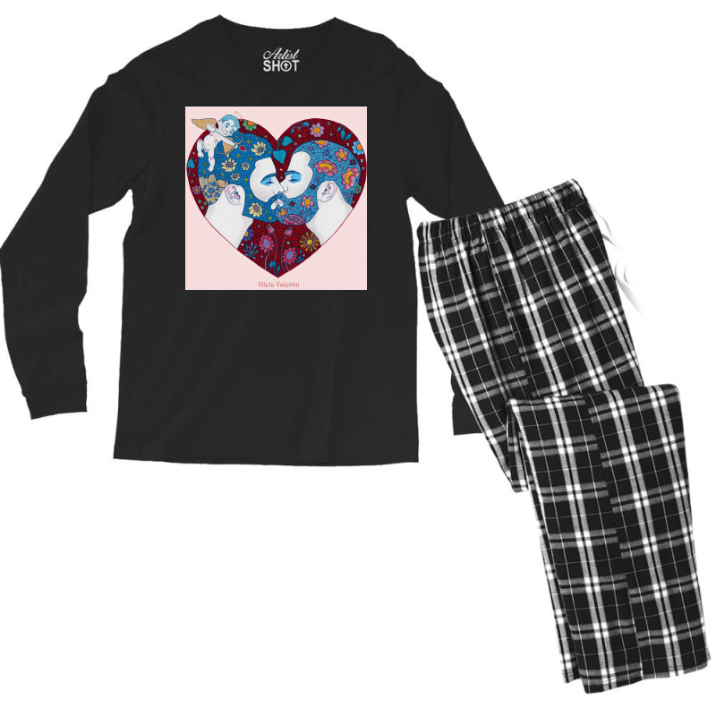 Be My Valentine Men's Long Sleeve Pajama Set | Artistshot