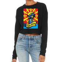 Strong Hero Strength Respect Cropped Sweater | Artistshot