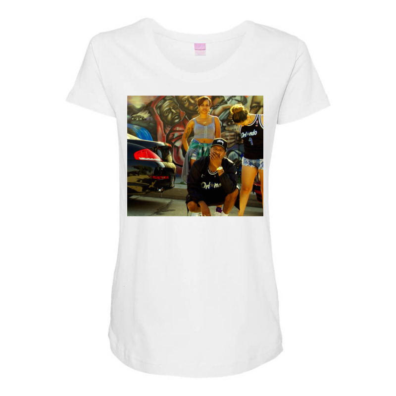 Dom Kennedy   Yellow Album Maternity Scoop Neck T-shirt by naftamasusun | Artistshot