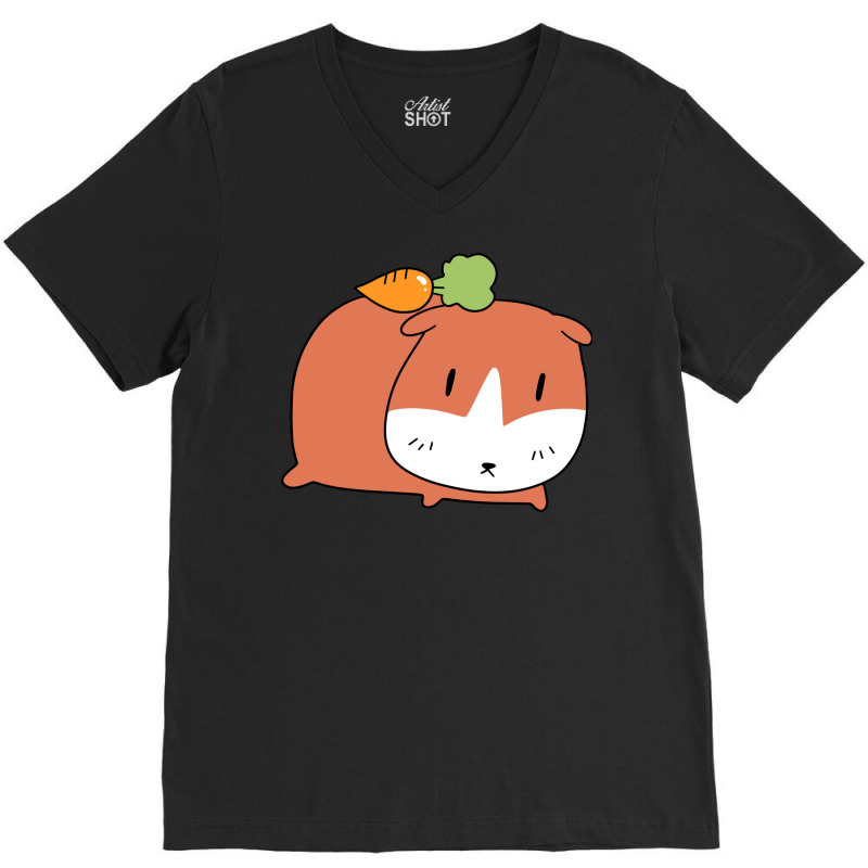 Carrot Guinea Pig V-neck Tee | Artistshot