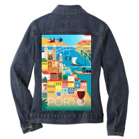 Porto Travel Ladies Denim Jacket | Artistshot