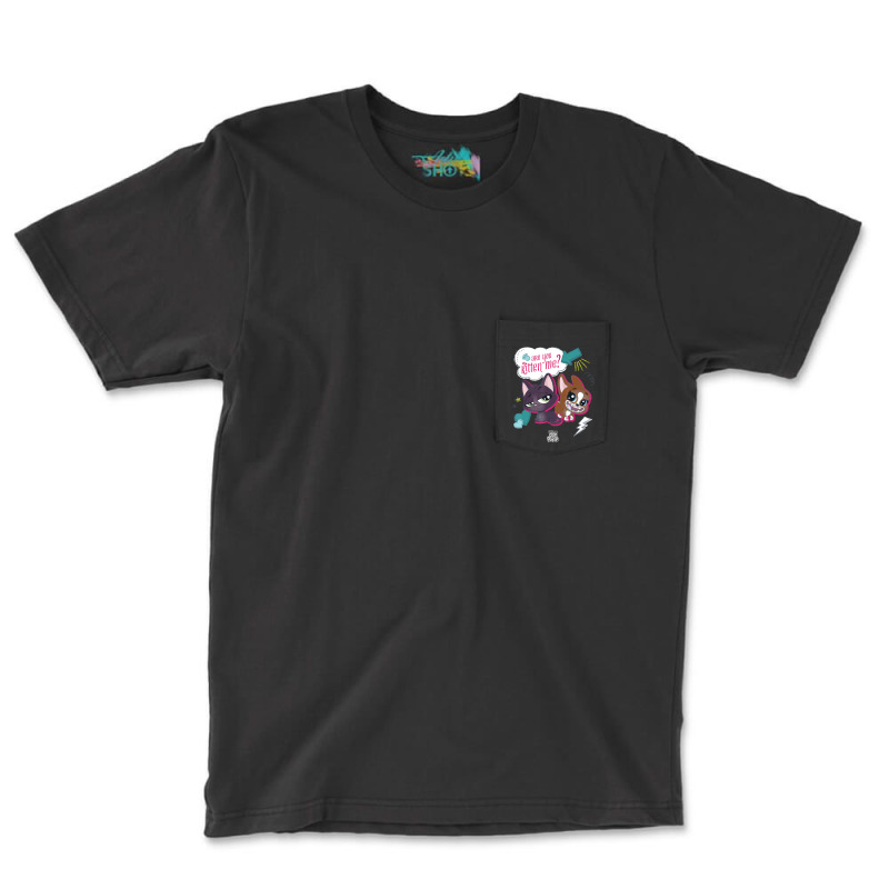 Littlest Pet Shop Puppy Are You Kitten Me Pocket T-Shirt by namnguyen | Artistshot