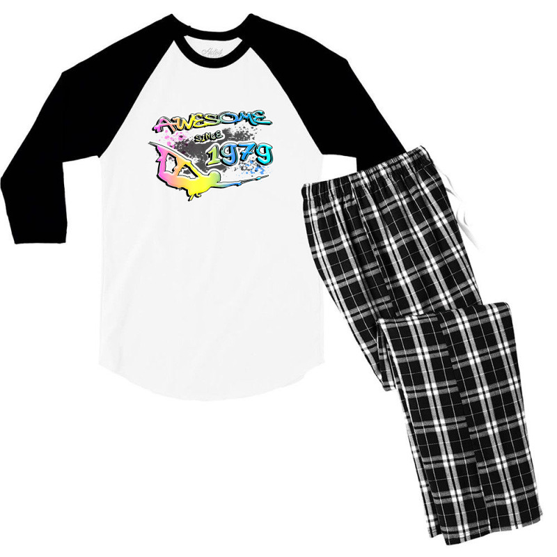 Awesome Since 1979. Wakeboard Lifestyle Men's 3/4 Sleeve Pajama Set | Artistshot