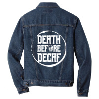 Trending Death Before Decaf-bemjw Men Denim Jacket | Artistshot