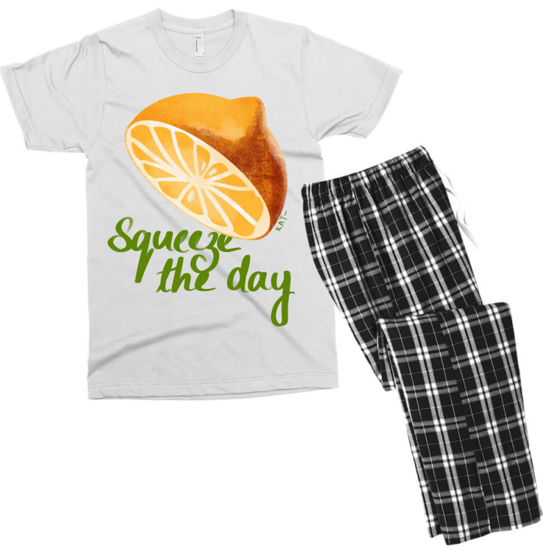 Squeeze The Day Men's T-shirt Pajama Set | Artistshot