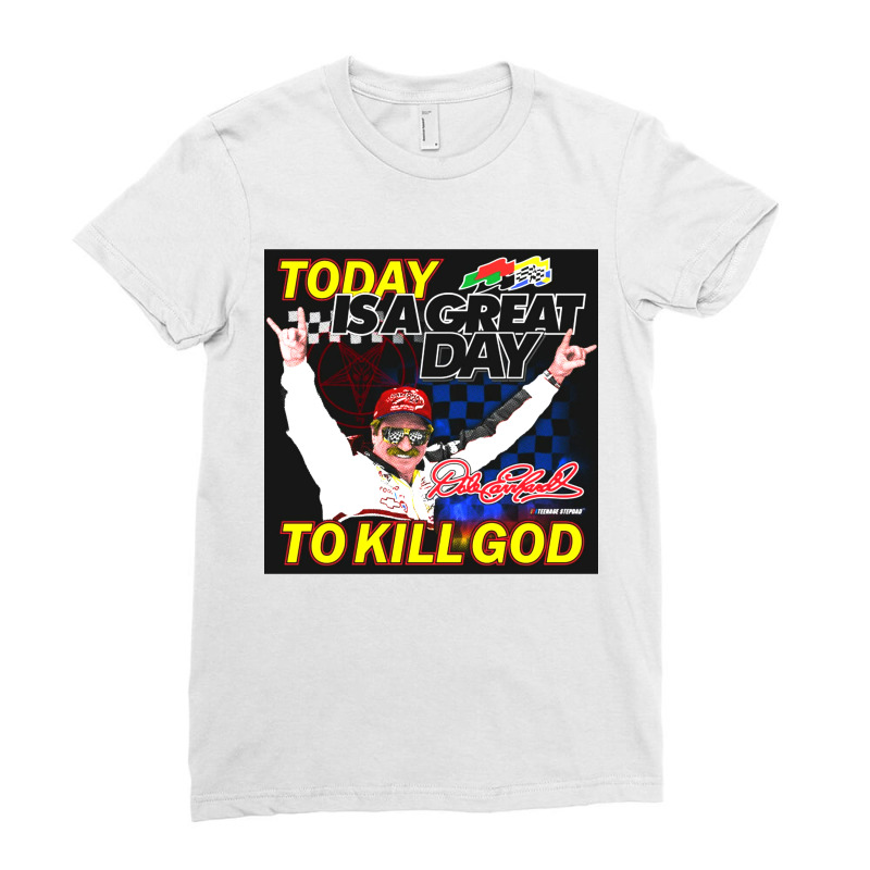 Earn Hard Kill God Ladies Fitted T-Shirt by Vanode Art | Artistshot