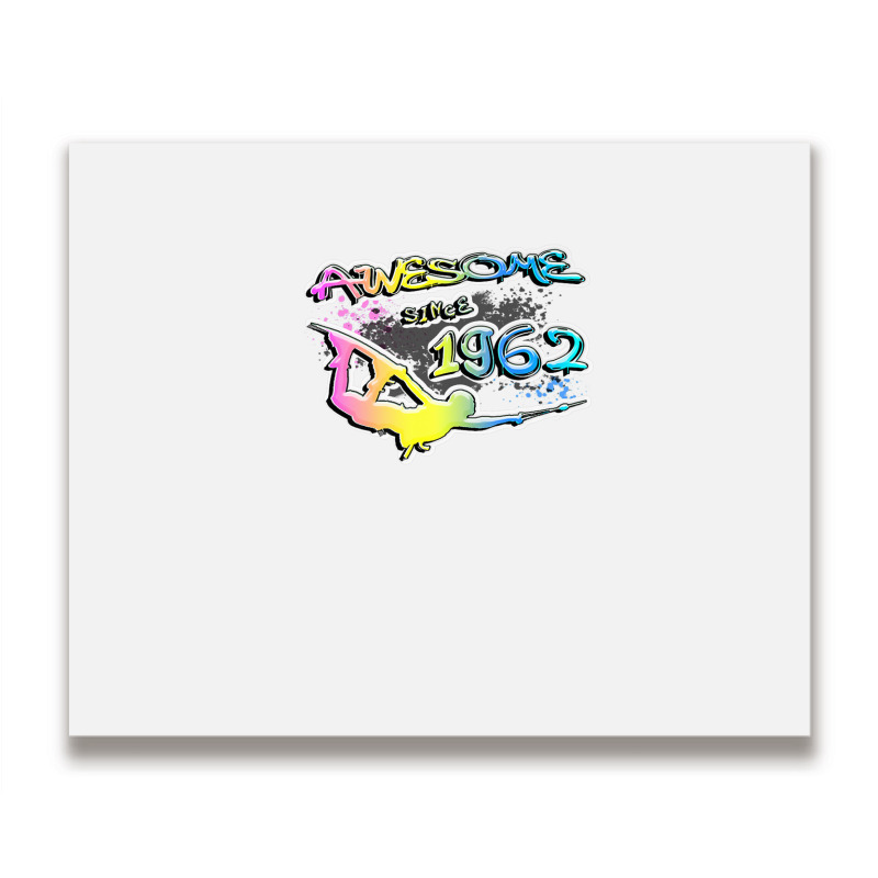 Awesome Since 1962. Wakeboard Lifestyle Metal Print Horizontal | Artistshot