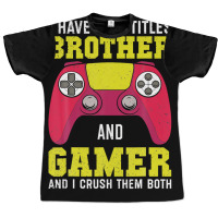 Funny Gamer Vintage Video Games For Boys Brother Son Graphic T-shirt | Artistshot