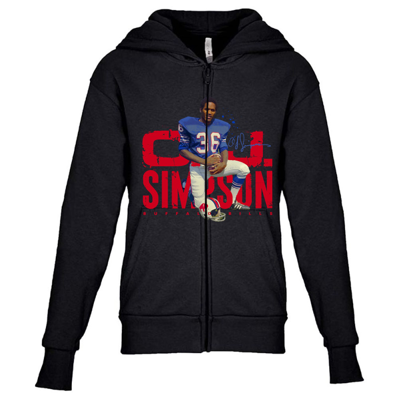 Hot Trend O.j. Simpson Youth Zipper Hoodie by michealyoungerlk01 | Artistshot