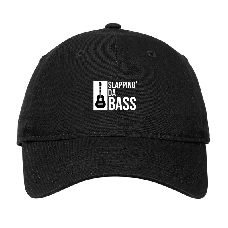 Slapping Da Bass Funny Cool Guitar Music Lover Adjustable Cap | Artistshot