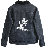 Storm Pooper Unisex Sherpa-lined Denim Jacket | Artistshot