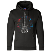 Music Circle Clef Music Notes Guitarist Idea Guitar T Shirt Champion Hoodie | Artistshot