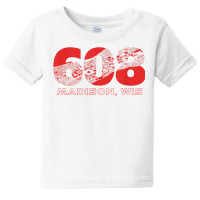 Madison Wisconsin Downtown Building Footprint Area Code 608 T Shirt Baby Tee | Artistshot