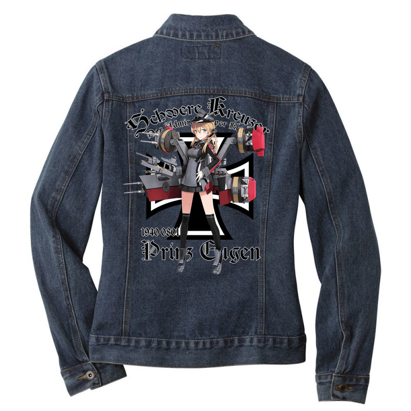 Prinz Eugen Ladies Denim Jacket by irediageorevj | Artistshot