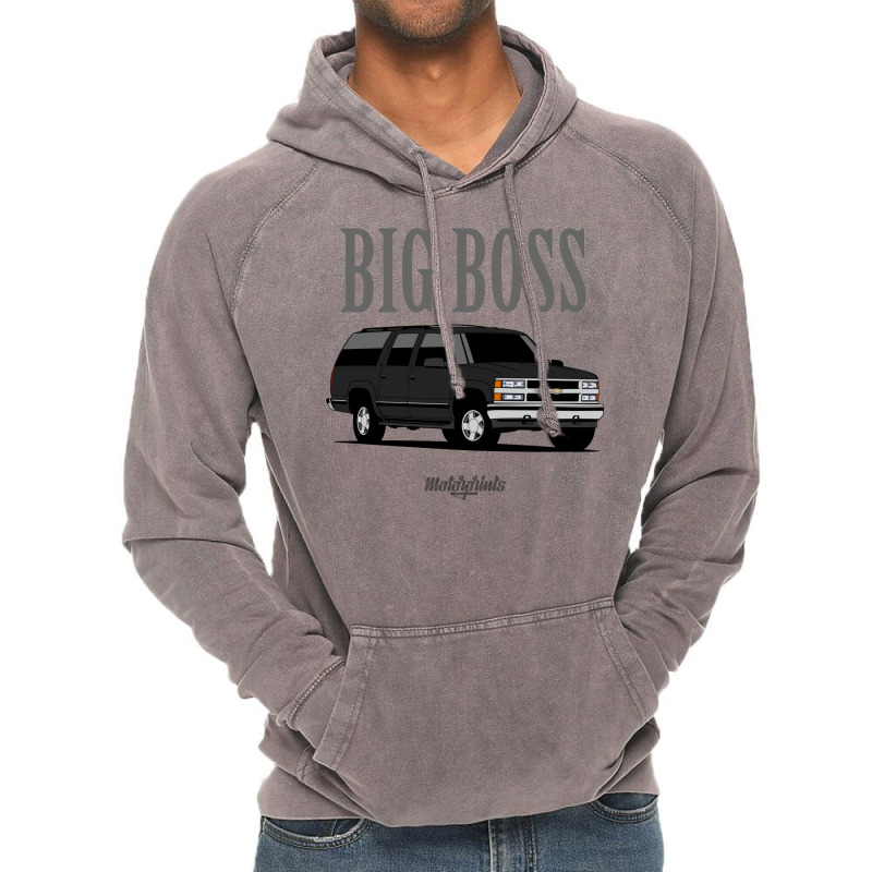 Big Boss Suburban (black) Vintage Hoodie by fattytanyahy | Artistshot