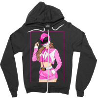 Hot Trend Pink Ranger Casual Style Zipper Hoodie | Artistshot