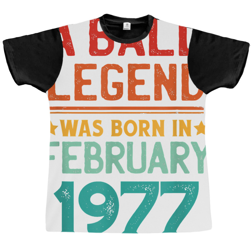 Mens Bald Men Born In February 1977 Funny T Shirt Graphic T-shirt | Artistshot