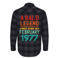 Mens Bald Men Born In February 1977 Funny T Shirt Flannel Shirt | Artistshot