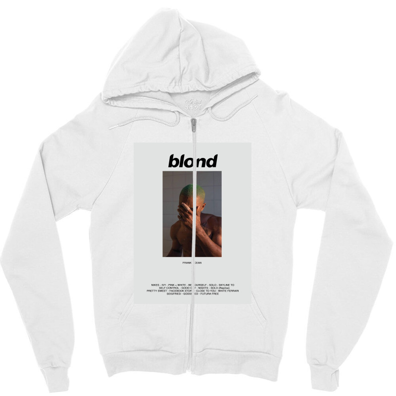 Blond Tracklist Zipper Hoodie | Artistshot