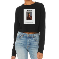 Blond Tracklist Cropped Sweater | Artistshot