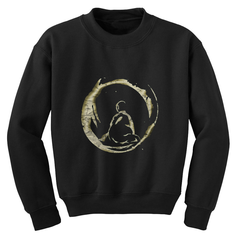 Golden Zen Ensō Youth Sweatshirt by kumkunari | Artistshot