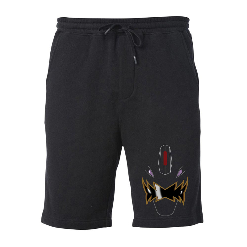 Limited Edition Pr Dino Thunder Black Ranger Visor Fleece Short by michealyoungerlk01 | Artistshot