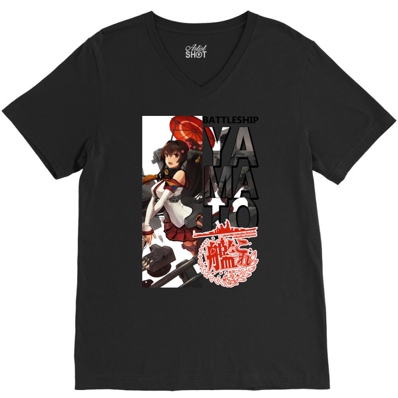 Yamato Kancolle Kantai Collection Battleship V-Neck Tee by spelcamenchiu | Artistshot