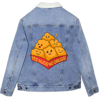 Chicken Nugget Party Unisex Sherpa-lined Denim Jacket | Artistshot