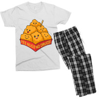 Chicken Nugget Party Men's T-shirt Pajama Set | Artistshot