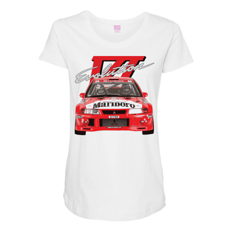 Evo 6 Vi Tme Wrc Ralliart Mitsubish Evolution Enkei Tommi Mäkinen Maternity Scoop Neck T-shirt by djawedloxx | Artistshot