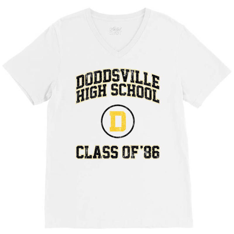 Doddsville High School Class Of 86 (slaughter High) Variant V-Neck Tee by xakimhaganeq | Artistshot