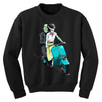 Hot Trend Frankenstein Holiday On Scooter Youth Sweatshirt | Artistshot