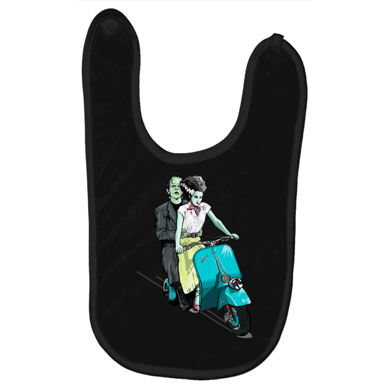 Hot Trend Frankenstein Holiday On Scooter Baby Bibs by quanghuydinh1 | Artistshot