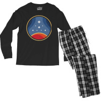 Constellation Badge   Starfield (chest Pocket Variant) Men's Long Sleeve Pajama Set | Artistshot