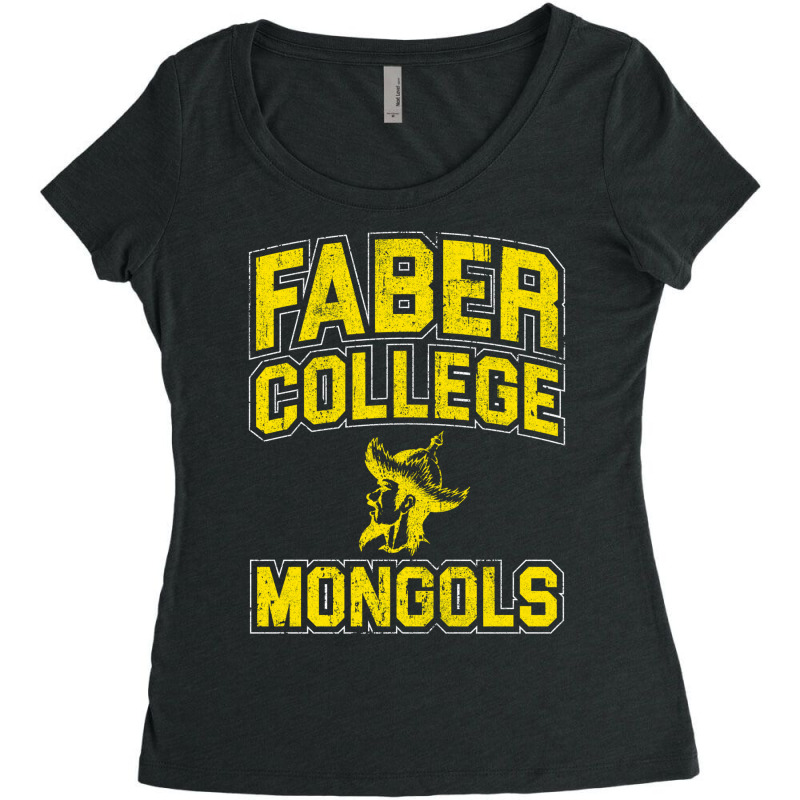 Faber College Mongols Women's Triblend Scoop T-shirt by foudelbitunv | Artistshot