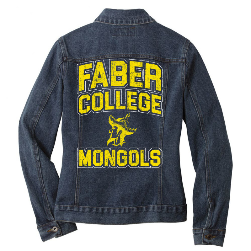 Faber College Mongols Ladies Denim Jacket by foudelbitunv | Artistshot