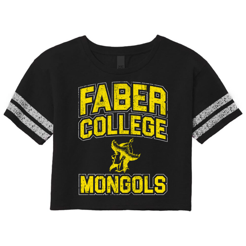 Faber College Mongols Scorecard Crop Tee by foudelbitunv | Artistshot