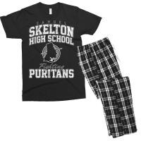 Samuel Skelton High School Fighting Puritans Men's T-shirt Pajama Set | Artistshot