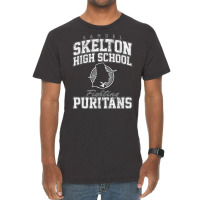 Samuel Skelton High School Fighting Puritans Vintage T-shirt | Artistshot