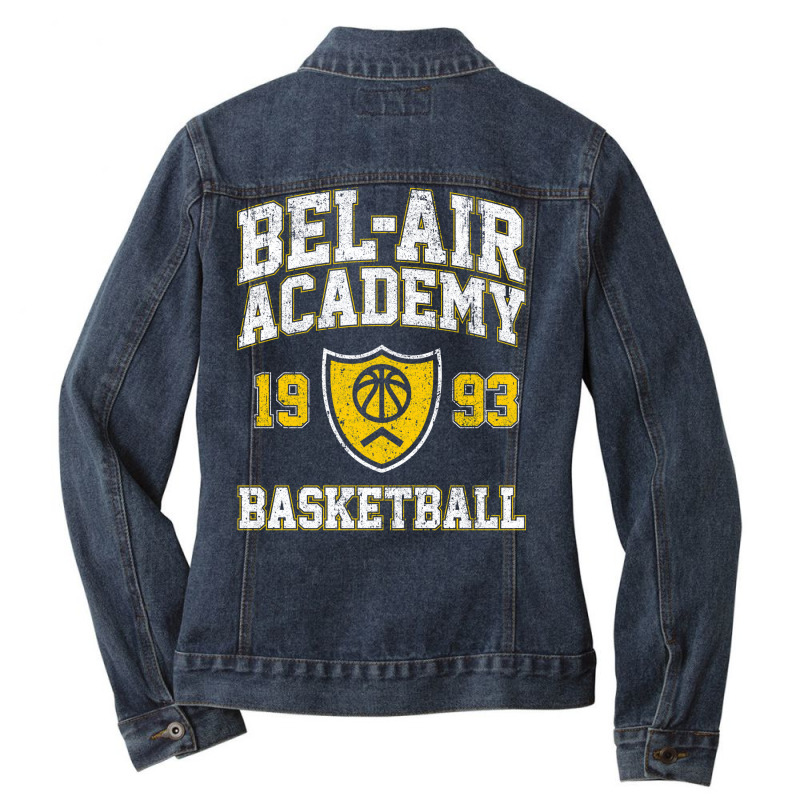 Bel Air Academy Basketball 1 Ladies Denim Jacket by nuuhphanrad | Artistshot